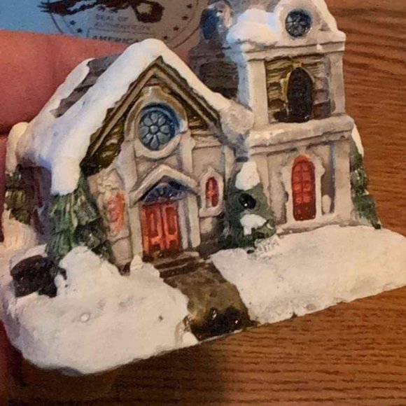 The American Rustic Series Country Christmas Cottages - Country Church - Picture 9 of 10